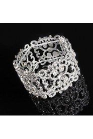 Women's Chain / Round Bangles Bracelet Alloy Rhinestone