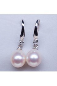 Freshwater Pearl Earrings With Silver Hook (More Colors)