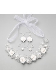 Jewelry Set Women's Anniversary / Wedding / Engagement / Birthday / Party / Special Occasion Jewelry Sets Imitation PearlCrystal /