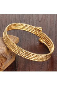 Women's Chain Bracelet 18K Gold Plated Non Stone