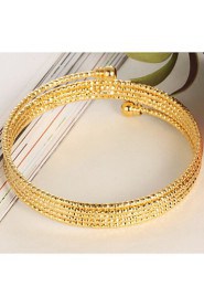 Women's Chain Bracelet 18K Gold Plated Non Stone