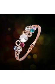 Women's Chain Bracelet Gold / Alloy Rhinestone