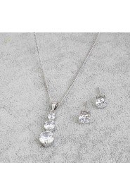 Jewelry Set Women's Anniversary / Wedding / Engagement / Birthday / Gift / Party / Daily / Special Occasion Jewelry Sets Rhinestone