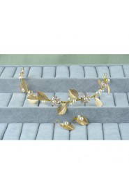 Women's Gold Alloy Imitation Pearl Jewelry Set