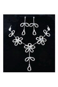 Jewelry Set Women's Birthday / Gift / Party / Special Occasion Jewelry Sets Alloy Rhinestone Necklaces / Earrings As the Picture