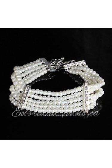 Women's Chain Bracelet Imitation Pearl Imitation Pearl / Rhinestone