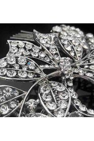 Women Rhinestone/Alloy Hair Combs With Wedding/Party Headpiece