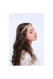 Women's Gold / Alloy Headpiece-Wedding / Special Occasion / Casual Headbands 1 Piece Clear Flower