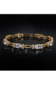 Nice Alloy Gold Plated With Big Zircon Bangles Bracelet(More Colors)