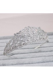 Women's Rhinestone Headpiece-Wedding / Special Occasion / Casual / Office & Career / Outdoor Tiaras 1 Piece Silver Round