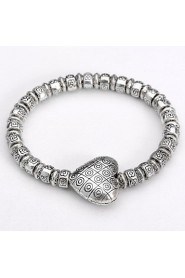 Women's Chain/Fashion/Personalized/Round Bangles Bracelet Silver