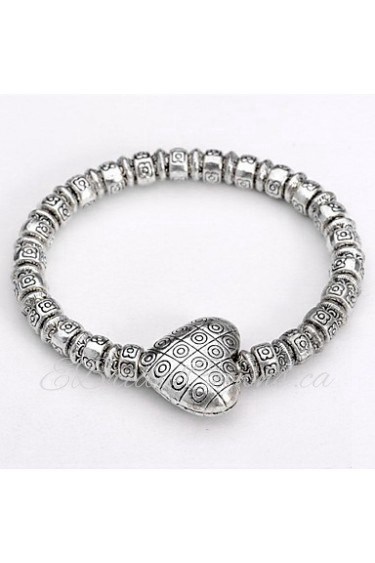 Women's Chain/Fashion/Personalized/Round Bangles Bracelet Silver