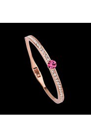 Women's Chain Bracelet Alloy Rhinestone