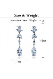 Drop Earrings Couples'/Kid's/Women's Cubic Zirconia Earring Cubic Zirconia