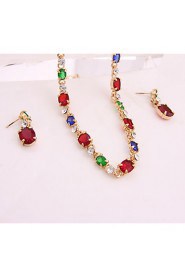 New fashion trendy gold plated (necklace,bracelet,earrings)jewelry sets