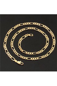 InStyle High Quality 18K Chunky Gold Filled Figaro Chain Necklace Bracelet for Men or Women