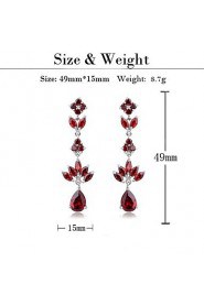 Drop Earrings Couples'/Kid's/Women's Cubic Zirconia Earring Cubic Zirconia