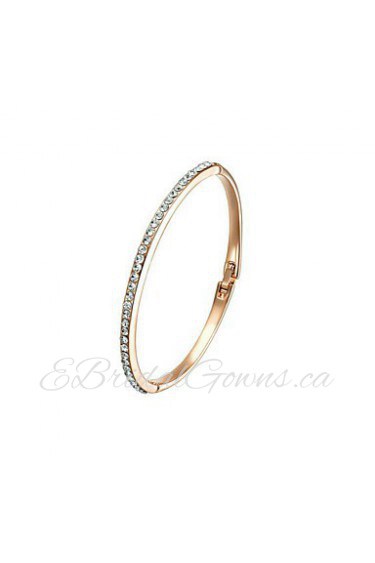 Women's Cuff Bracelet Alloy Crystal