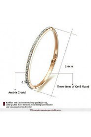 Women's Cuff Bracelet Alloy Crystal