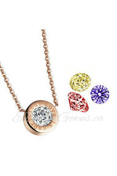 Women's Alloy Necklace Anniversary / Birthday / Gift / Party / Daily / Causal / Office & Career Cubic Zirconia