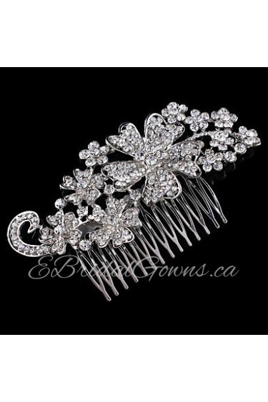 Hairpin Peral Comb for Women Rhinestone Crystals Wedding Hair Accessories Party Wedding Bridal Jewelry