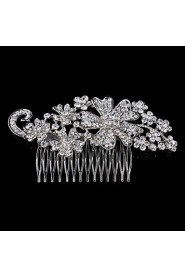 Hairpin Peral Comb for Women Rhinestone Crystals Wedding Hair Accessories Party Wedding Bridal Jewelry