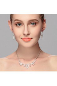 Jewelry Set Women's Anniversary / Wedding / Engagement / Birthday / Gift / Party / Daily / Special Occasion Jewelry Sets Rhinestone