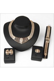 Fashion Diamond Jewelry Set Bride Accessories Four Sets