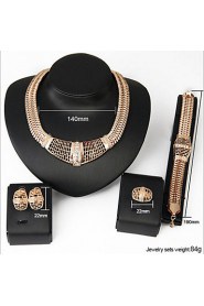 Fashion Diamond Jewelry Set Bride Accessories Four Sets