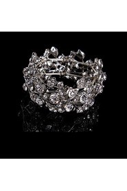 Women's Cuff Bracelet Alloy Rhinestone