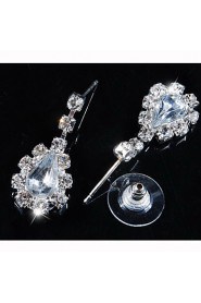 Jewelry Set Women's Birthday / Gift / Party / Special Occasion Jewelry Sets Alloy Rhinestone Necklaces / Earrings As the Picture