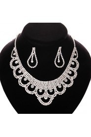 Elegant Alloy With Rhinestone Ladies' Jewelry Sets