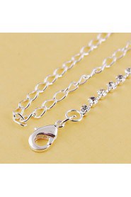 Jewelry Set Women's Wedding / Engagement / Birthday / Gift / Party / Special Occasion Jewelry Sets Alloy Rhinestone Necklaces / Earrings