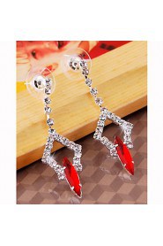 Jewelry Set Women's Wedding / Engagement / Birthday / Gift / Party / Special Occasion Jewelry Sets Alloy Rhinestone Necklaces / Earrings