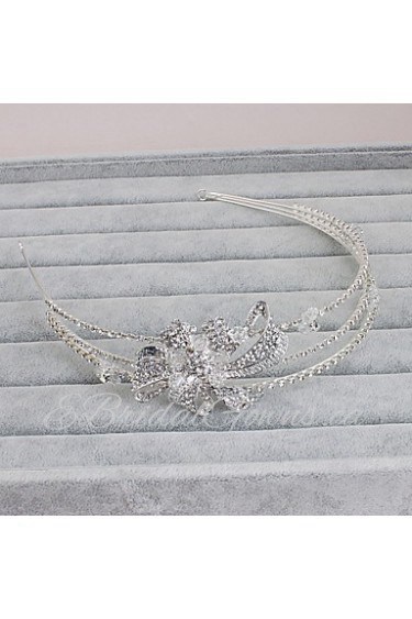 Women's Rhinestone Headpiece-Wedding / Special Occasion / Casual / Office & Career / Outdoor Headbands 1 Piece Silver Round