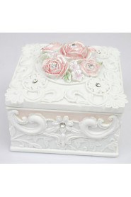 Beautiful Garden Style Square-shaped Jewelry Box