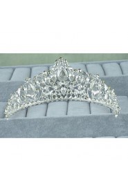 Women's Sterling Silver / Alloy Headpiece-Wedding / Special Occasion / Casual Tiaras 1 Piece Clear Round