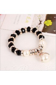 Women's Persona Beads Collection Bracelet Imitation Pearl / Obsidian Crystal / Imitation Pearl / Rhinestone