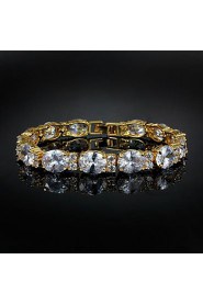 Nice Alloy Gold Plated With Big Zircon Bangles Bracelet(More Colors)