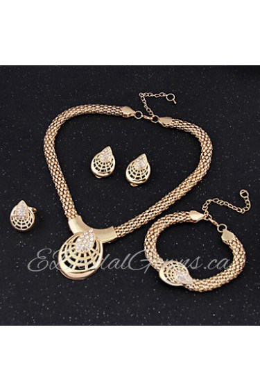 Women's Alloy Jewelry Set Rhinestone