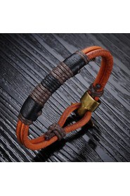 Big all-match Leather Bracelet