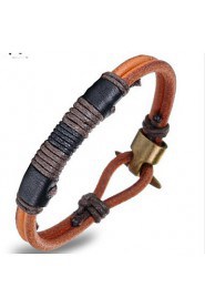 Big all-match Leather Bracelet