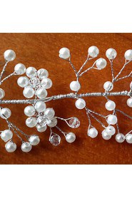 Women's Crystal / Imitation Pearl Headpiece-Wedding / Special Occasion Headbands 1 Piece