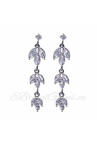 Drop Earrings Couples'/Kid's/Women's Cubic Zirconia Earring Cubic Zirconia