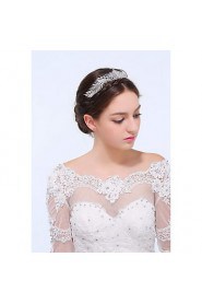 Women's Sterling Silver / Alloy Headpiece-Wedding / Special Occasion / Casual Headbands 1 Piece Clear Round