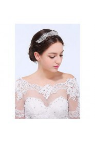 Women's Sterling Silver / Alloy Headpiece-Wedding / Special Occasion / Casual Headbands 1 Piece Clear Round