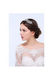 Women's Sterling Silver / Alloy Headpiece-Wedding / Special Occasion / Casual Headbands 1 Piece Clear Round