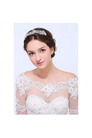 Women's Sterling Silver / Alloy Headpiece-Wedding / Special Occasion / Casual Headbands 1 Piece Clear Round