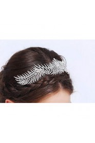 Women's Sterling Silver / Alloy Headpiece-Wedding / Special Occasion / Casual Headbands 1 Piece Clear Round