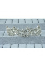 Women's Sterling Silver / Alloy Headpiece-Wedding / Special Occasion / Casual Headbands 1 Piece Clear Round